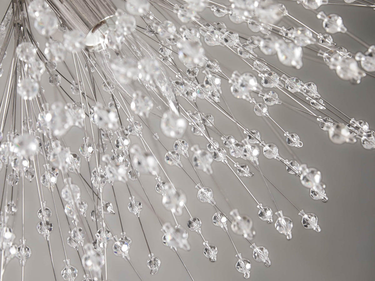 Dandelion Whimsical Crystal Flush Mount