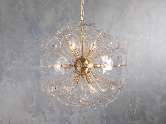 Lily Modern Floral Round Chandelier