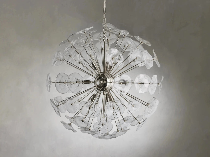 Lily Modern Floral Round Chandelier