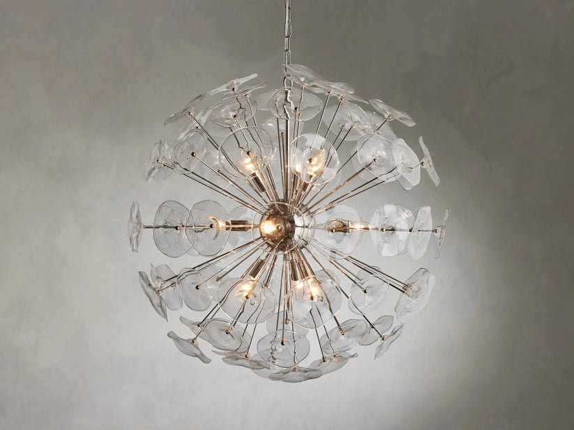 Lily Modern Floral Round Chandelier