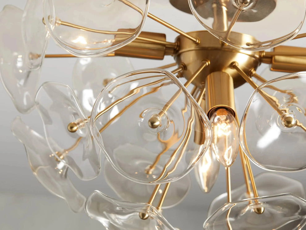 Lily Modern Floral Flush Mount