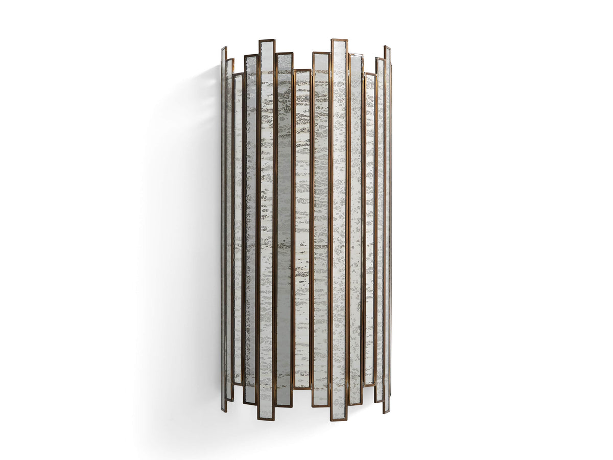Laila Antiqued Glass Wall Sconce