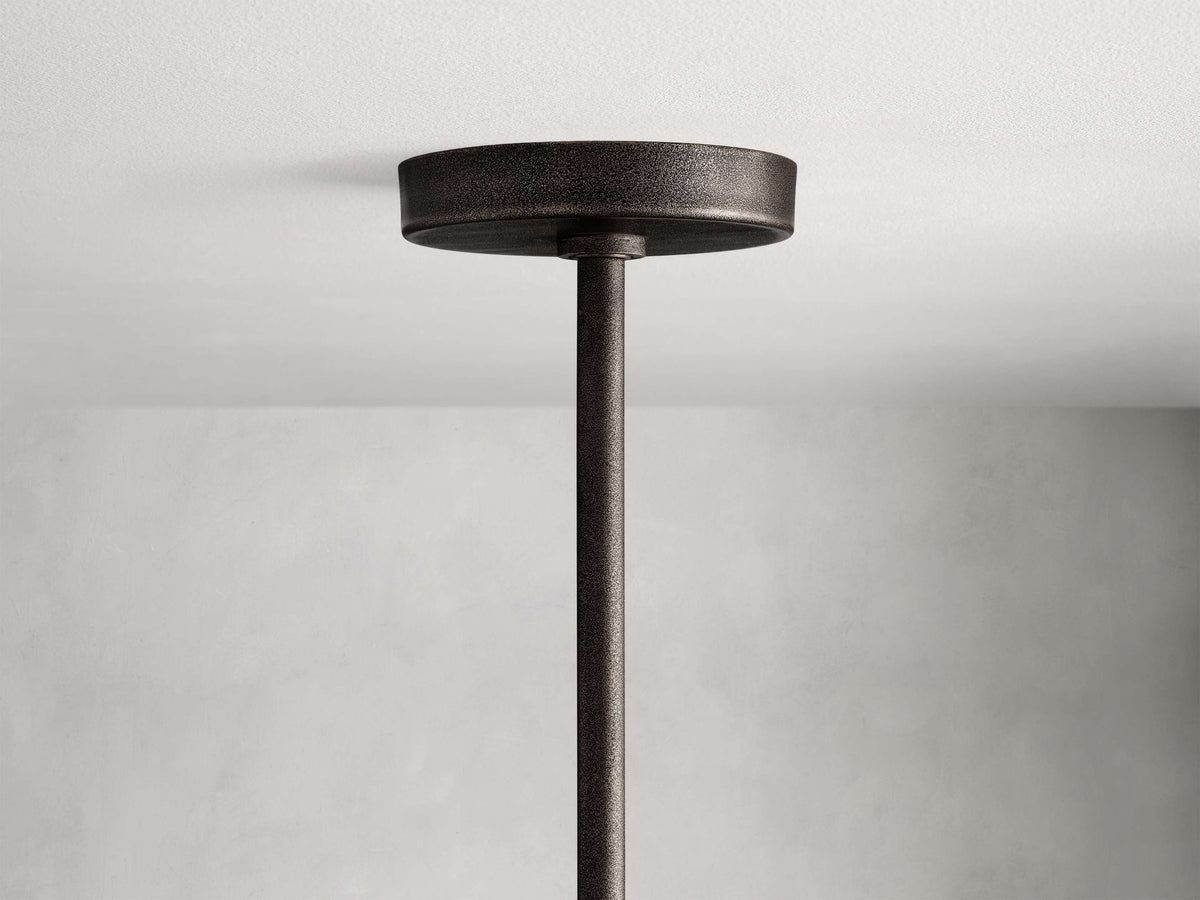 Emmet Antiqued Granular Round Chandelier