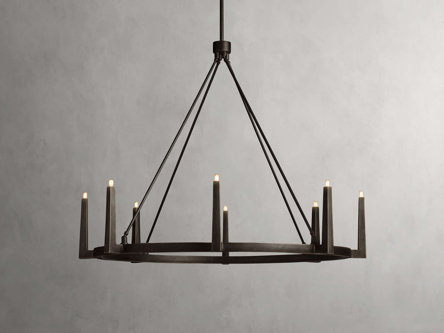 Emmet Geometric Frame Round Chandelier