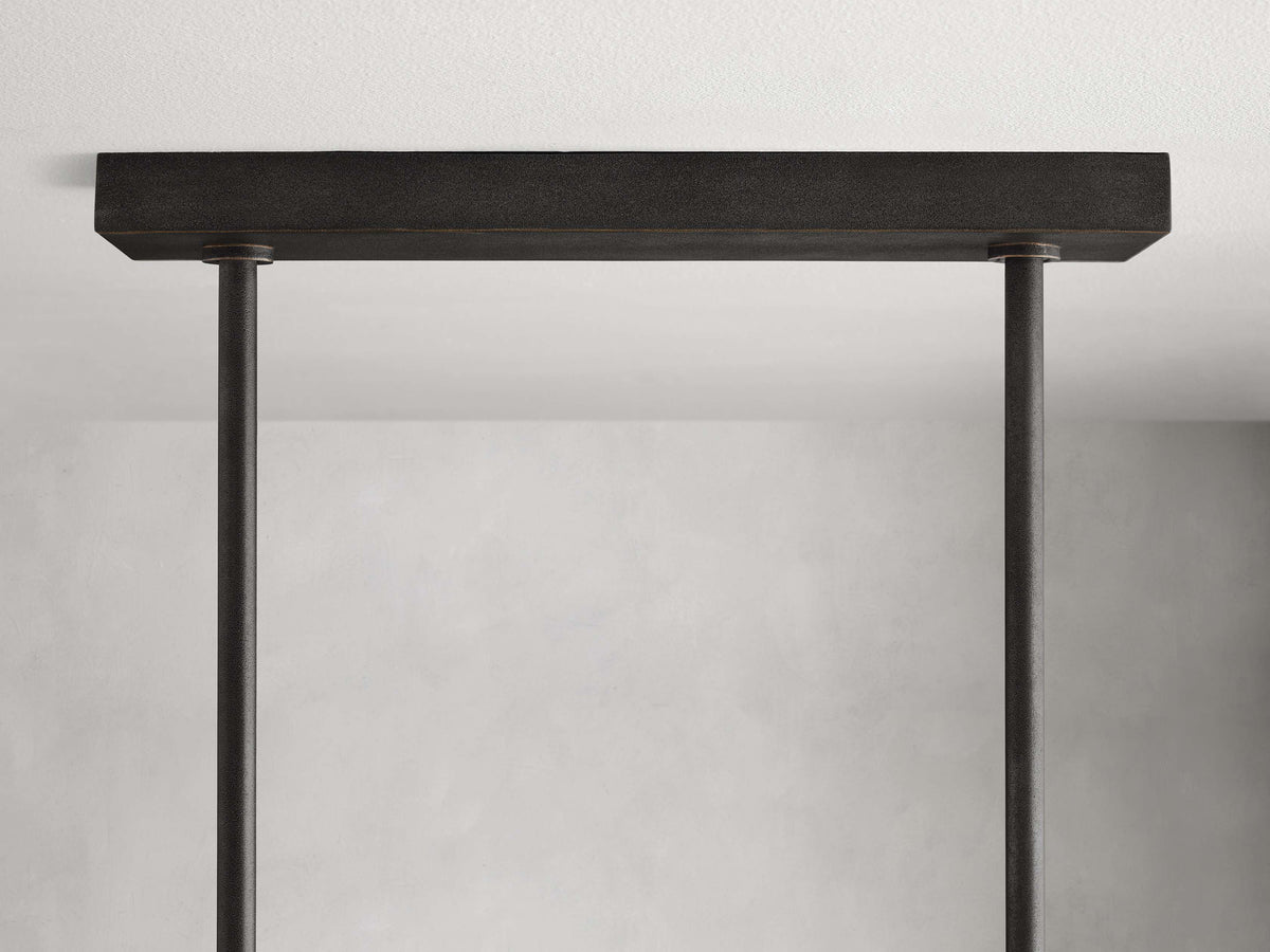 Emmet Antiqued Granular Linear Chandelier