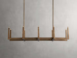 Emmet Antiqued Granular Linear Chandelier
