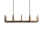 Emmet Antiqued Granular Linear Chandelier