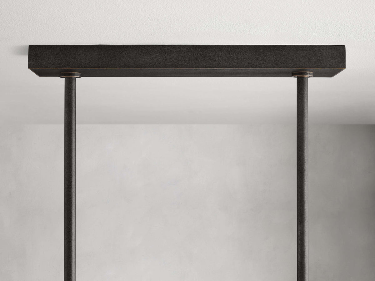 Emmet Antiqued Granular Linear Chandelier