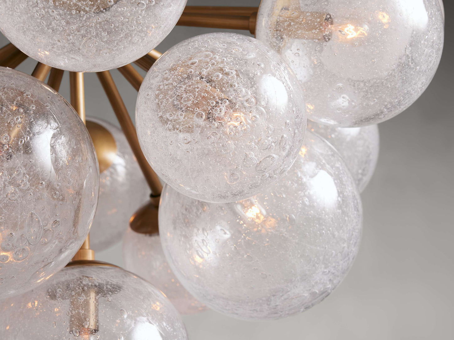 Mandoza Bubble Glass Round Chandelier
