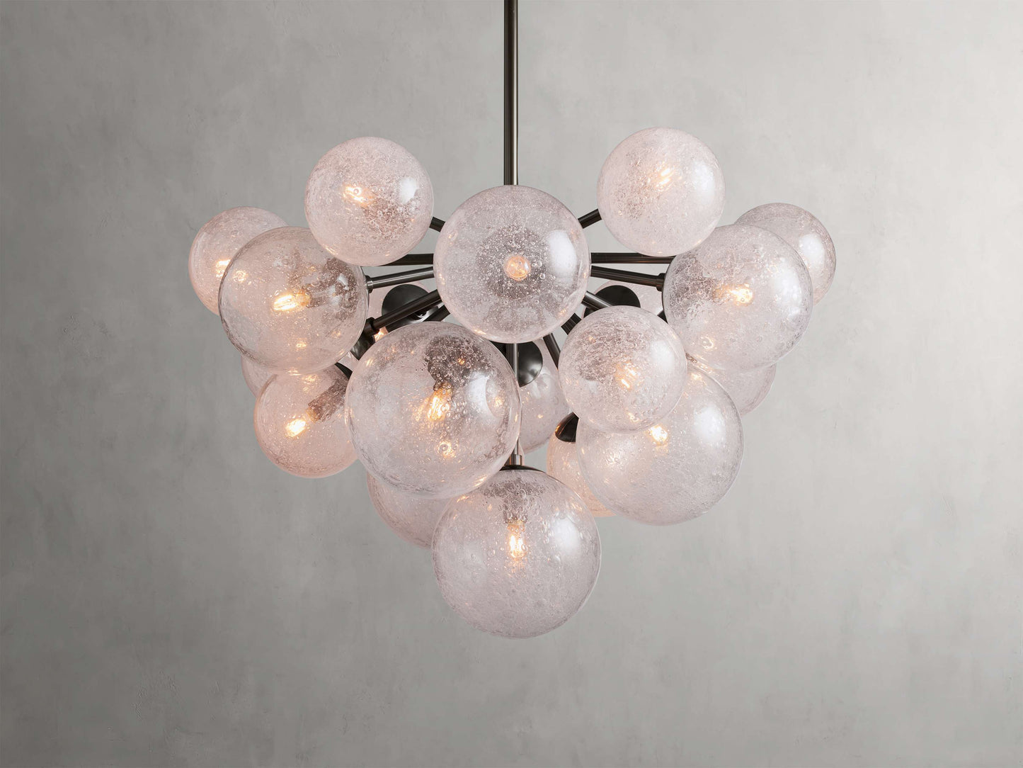 Mandoza Bubble Glass Round Chandelier