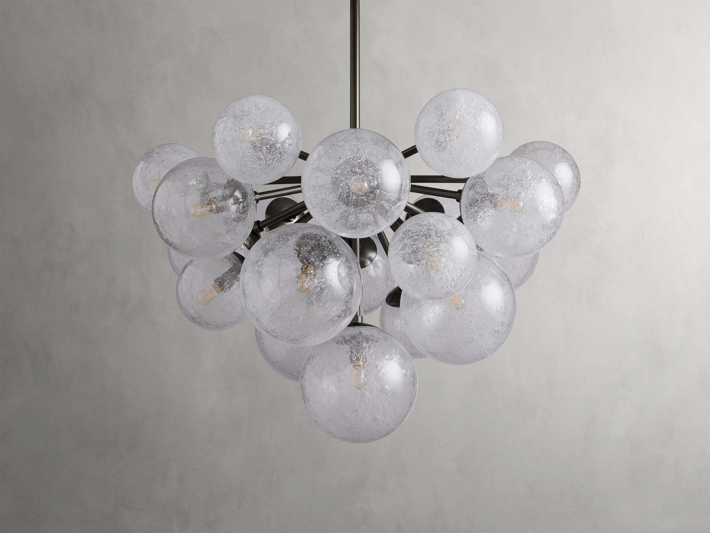 Mandoza Bubble Glass Round Chandelier