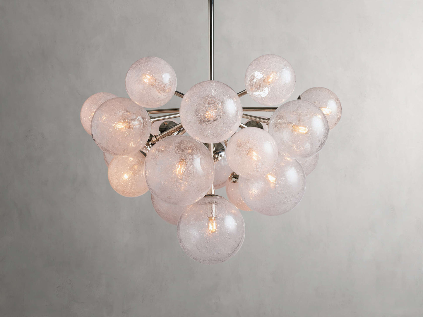Mandoza Bubble Glass Round Chandelier