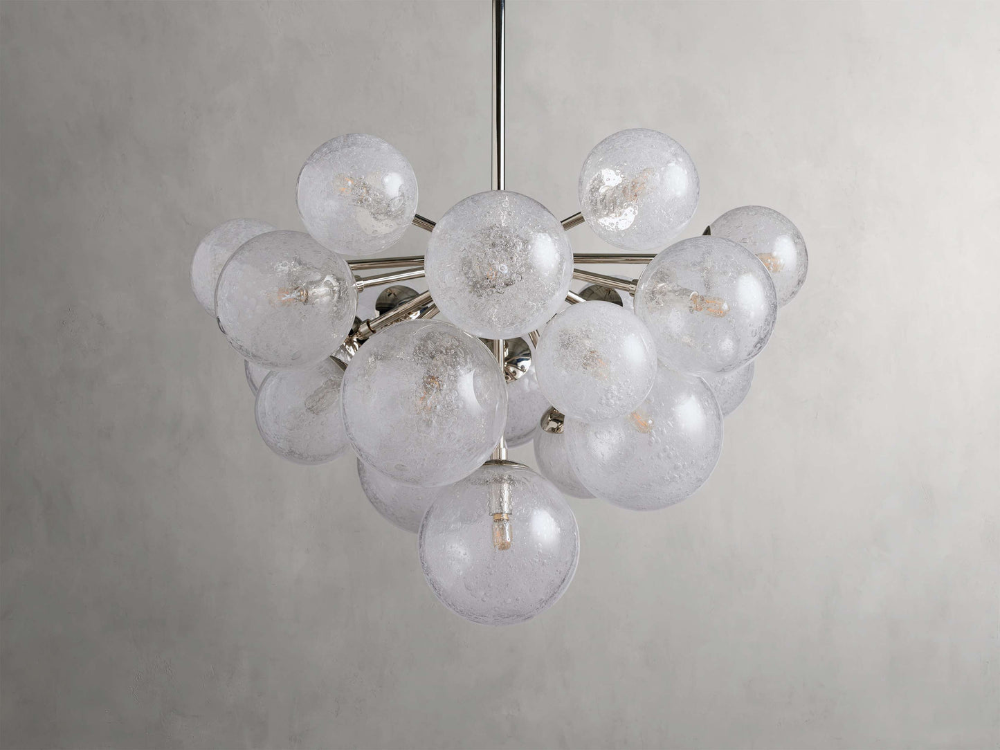 Mandoza Bubble Glass Round Chandelier