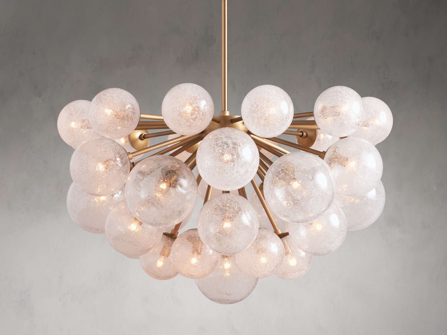 Mandoza Bubble Glass Round Chandelier