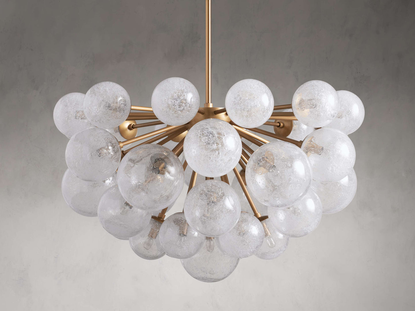 Mandoza Bubble Glass Round Chandelier