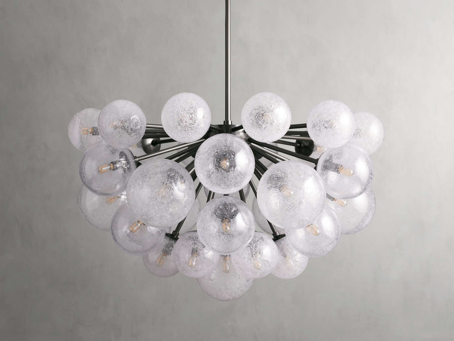 Mandoza Bubble Glass Round Chandelier