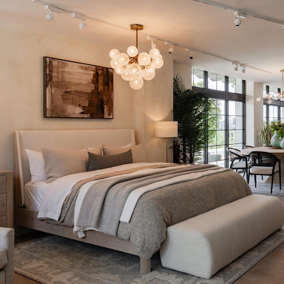 Mandoza Bubble Glass Round Chandelier