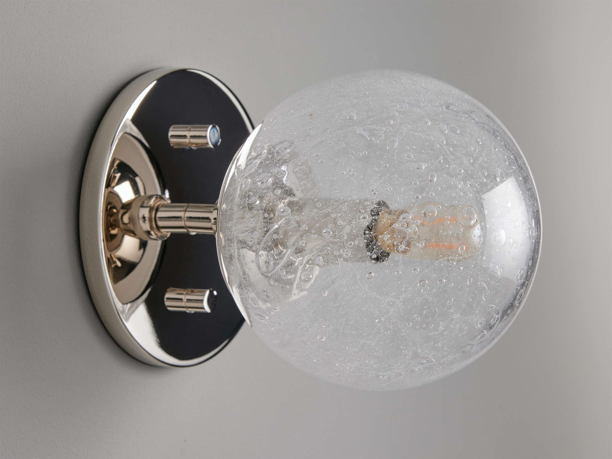 Mandoza Bubble Glass Wall Sconce