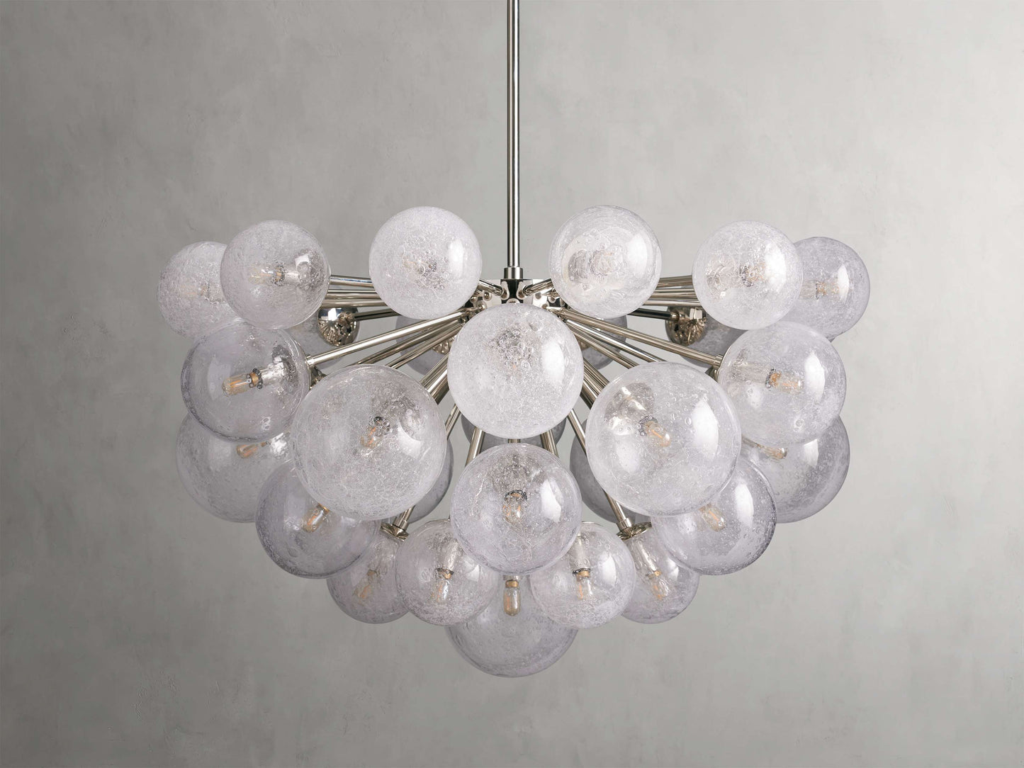 Mandoza Bubble Glass Round Chandelier