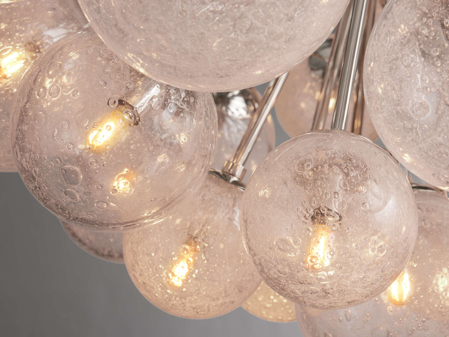Mandoza Bubble Glass Round Chandelier