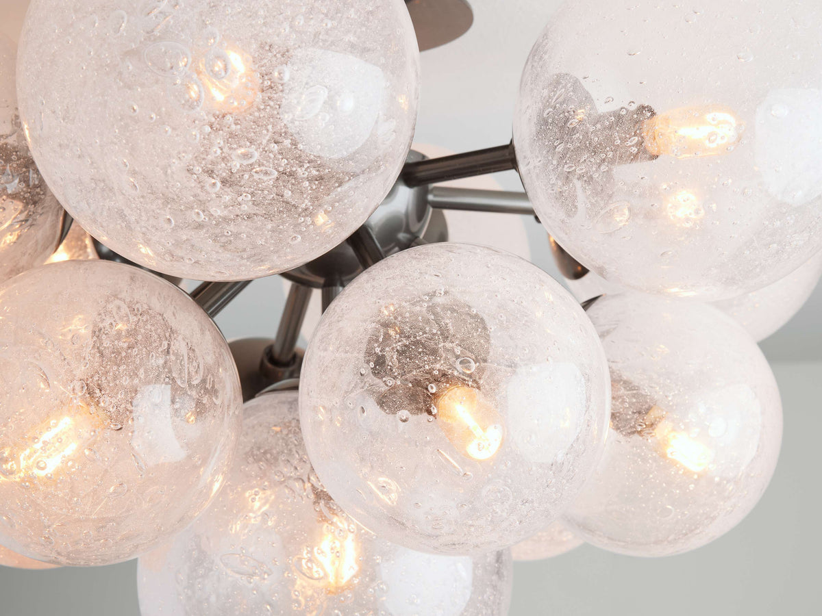 Mandoza Bubble Glass Flush Mount