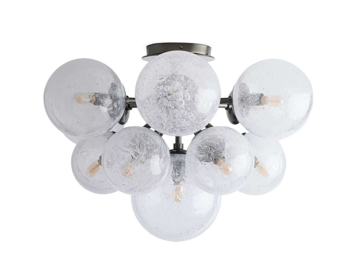 Mandoza Bubble Glass Flush Mount