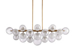Mandoza Bubble Glass Linear Chandelier