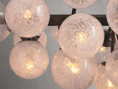 Mandoza Bubble Glass Linear Chandelier