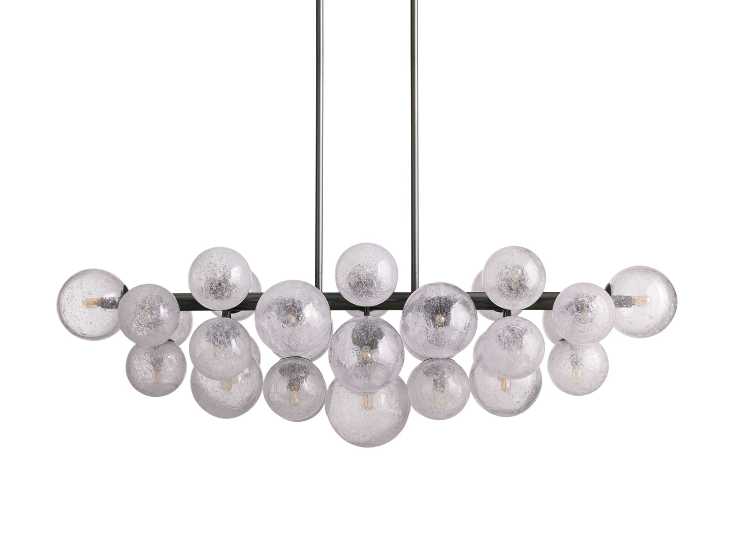 Mandoza Bubble Glass Linear Chandelier
