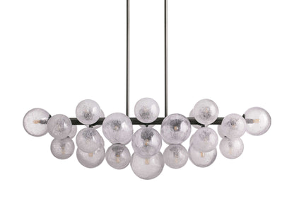 Mandoza Bubble Glass Linear Chandelier