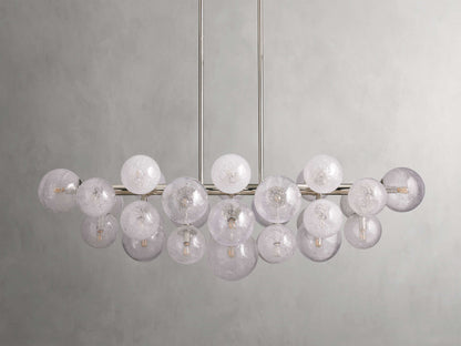 Mandoza Bubble Glass Linear Chandelier