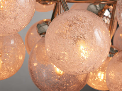 Mandoza Bubble Glass Linear Chandelier