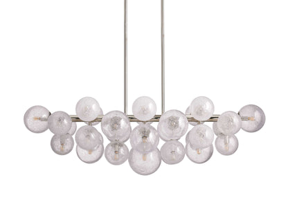 Mandoza Bubble Glass Linear Chandelier