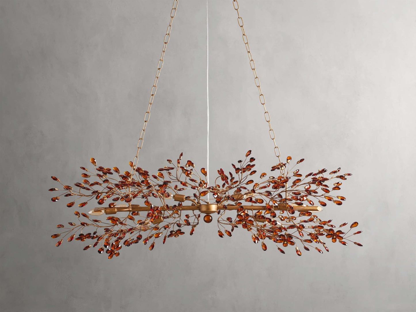Fiore Sculpted Petals Linear Chandelier