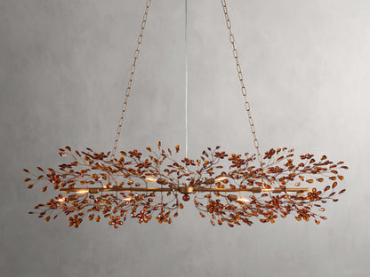 Fiore Sculpted Petals Linear Chandelier