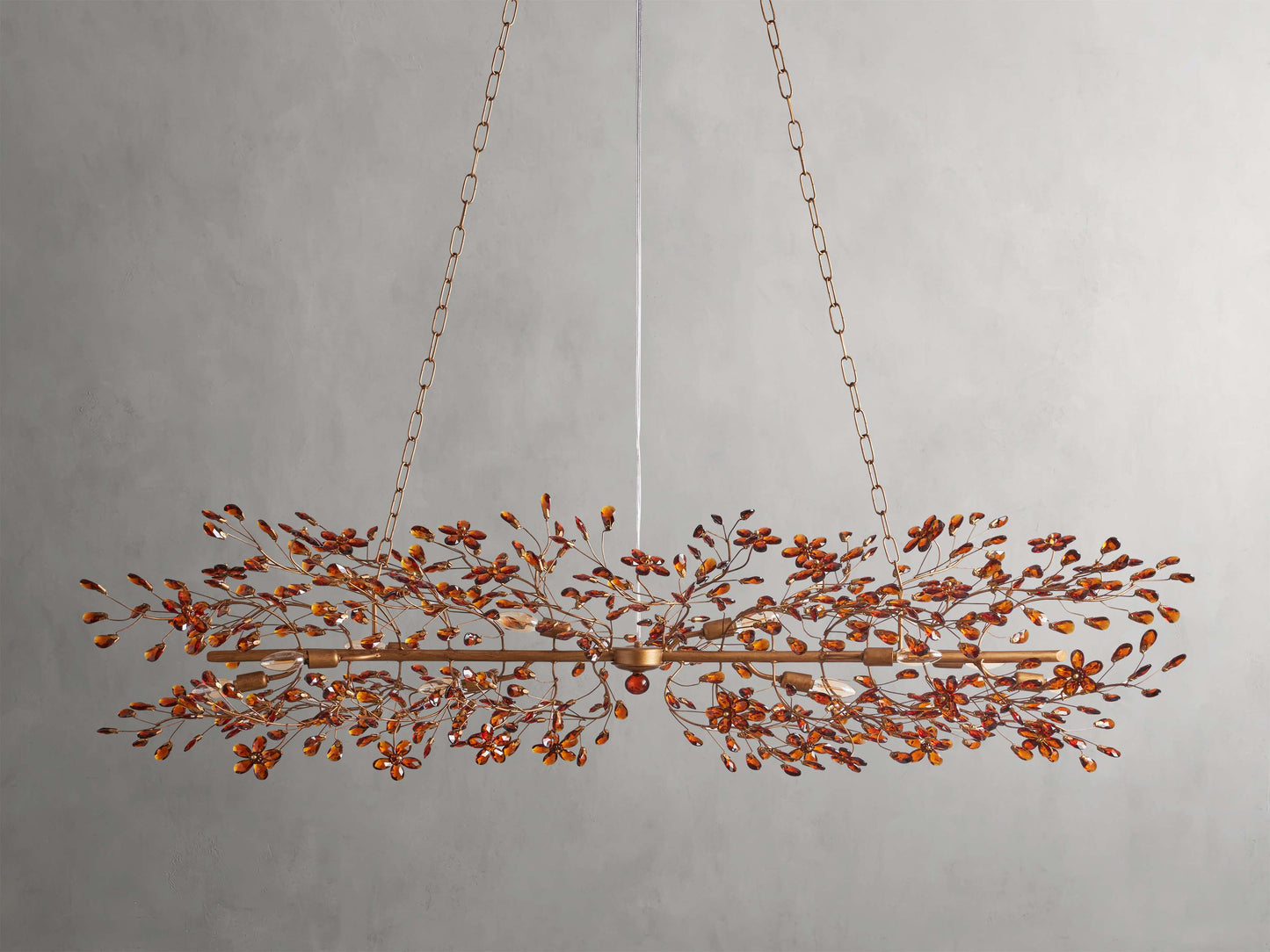 Fiore Sculpted Petals Linear Chandelier