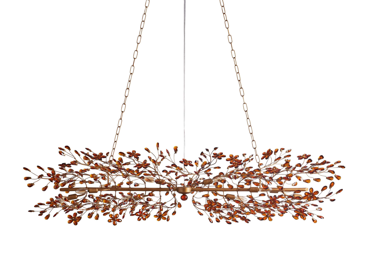 Fiore Sculpted Petals Linear Chandelier