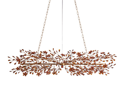Fiore Sculpted Petals Linear Chandelier