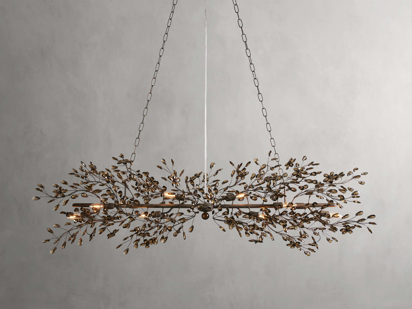 Fiore Sculpted Petals Linear Chandelier