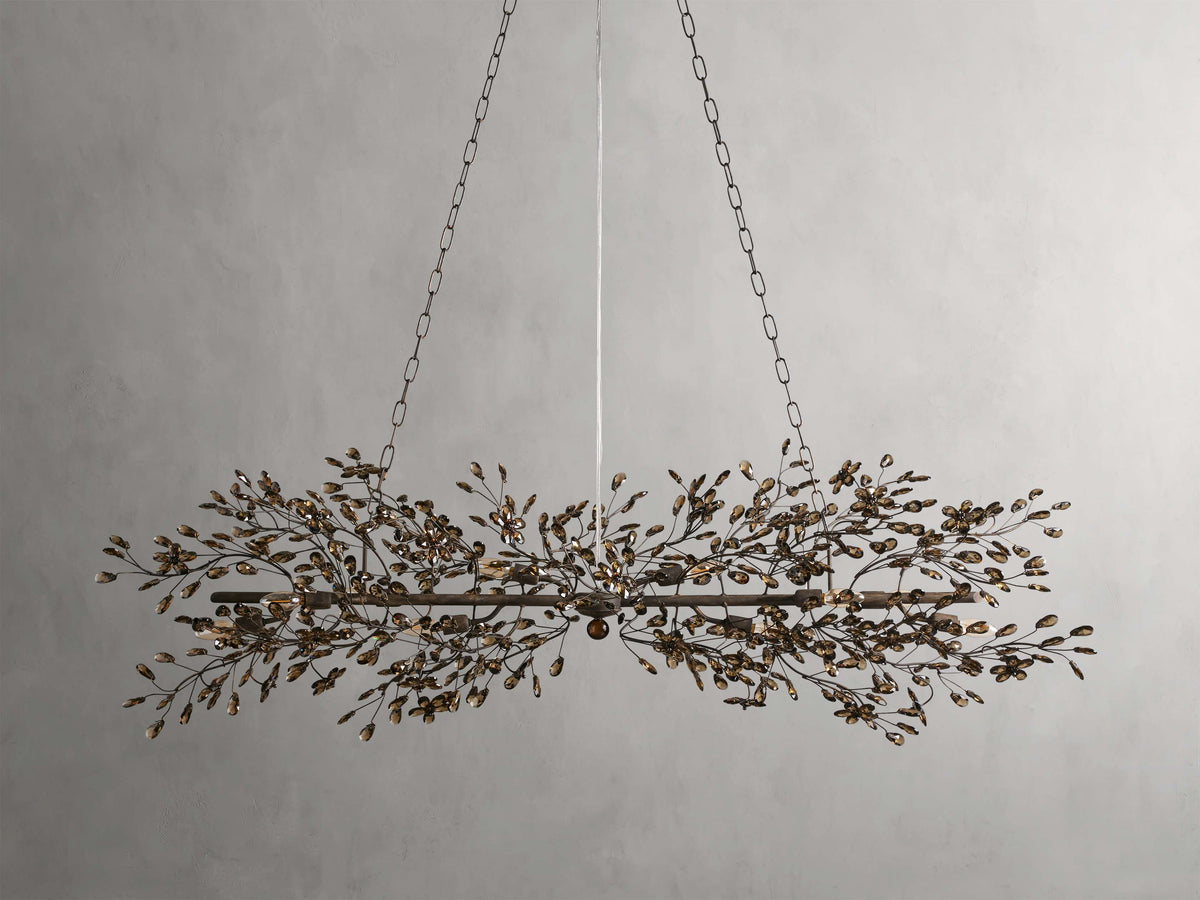 Fiore Sculpted Petals Linear Chandelier