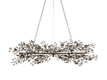 Fiore Sculpted Petals Linear Chandelier