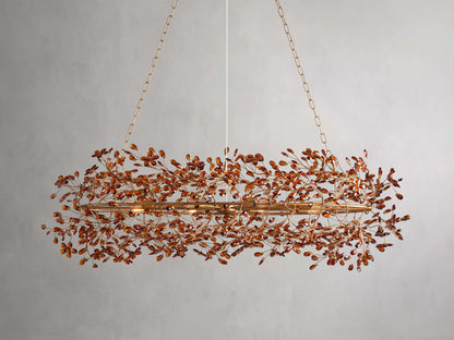 Fiore Sculpted Petals Oval Chandelier