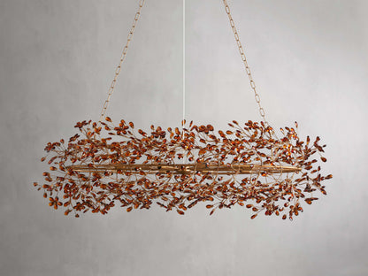 Fiore Sculpted Petals Oval Chandelier