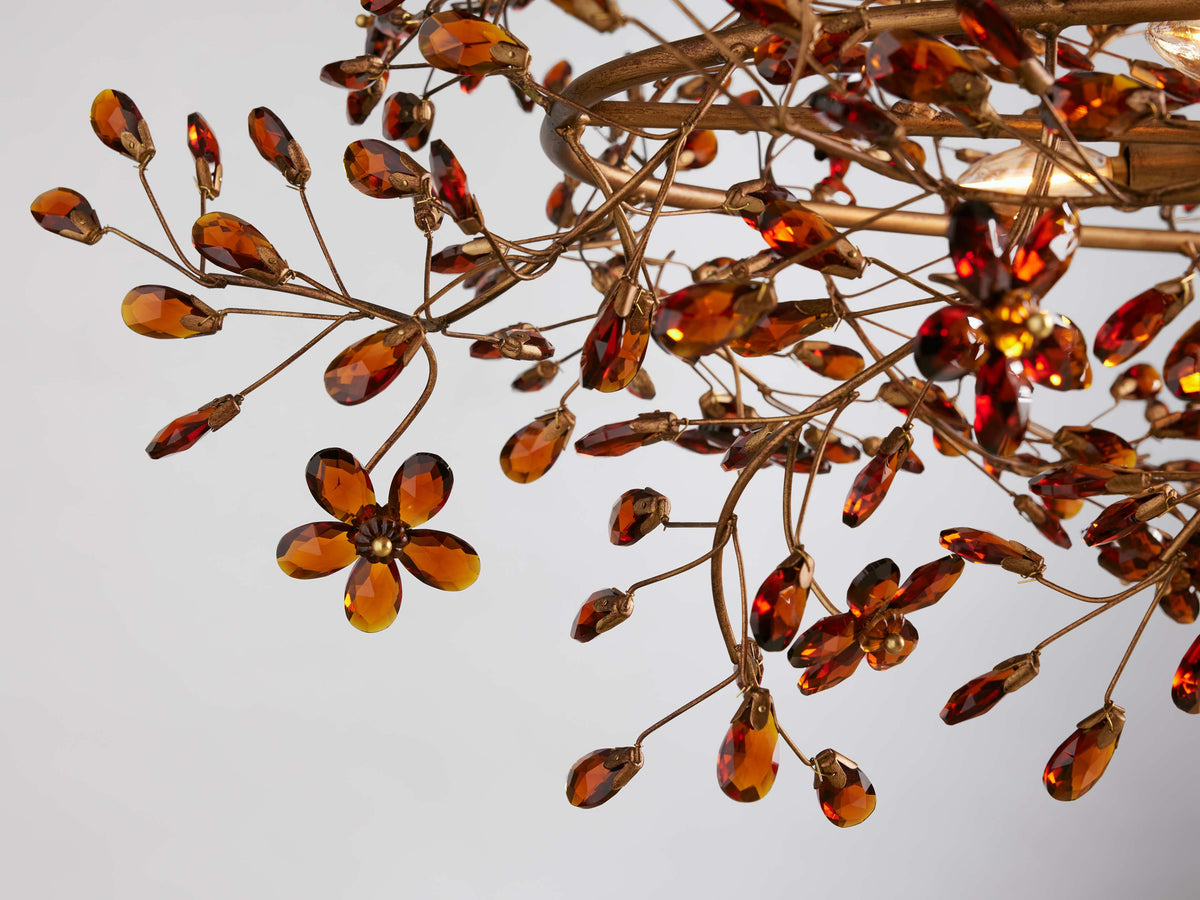 Fiore Sculpted Petals Oval Chandelier