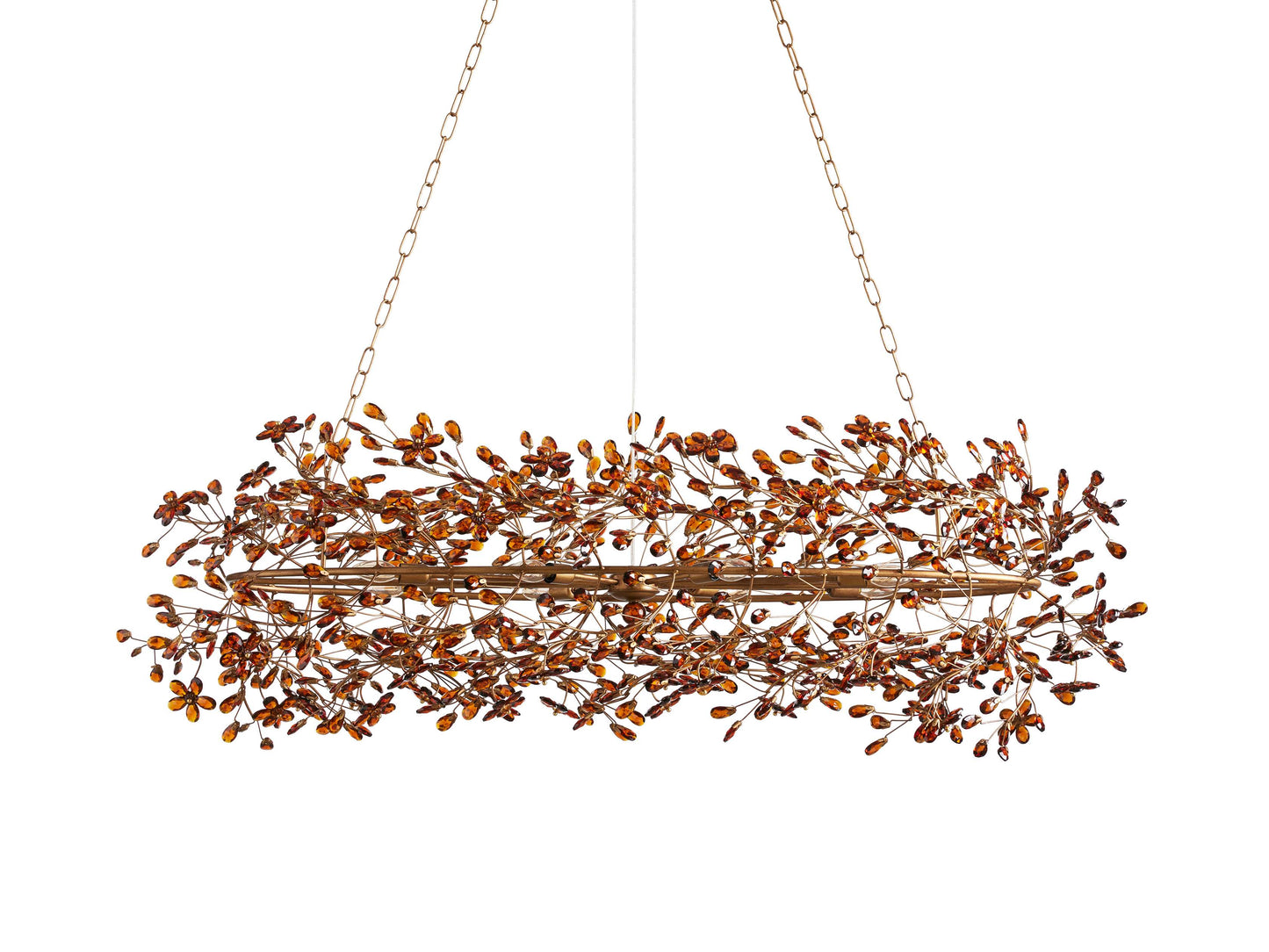 Fiore Sculpted Petals Oval Chandelier