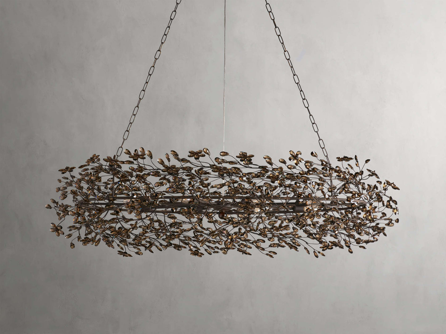 Fiore Sculpted Petals Oval Chandelier