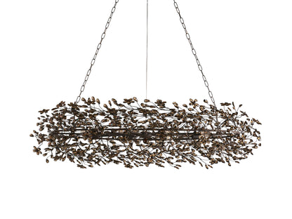 Fiore Sculpted Petals Oval Chandelier