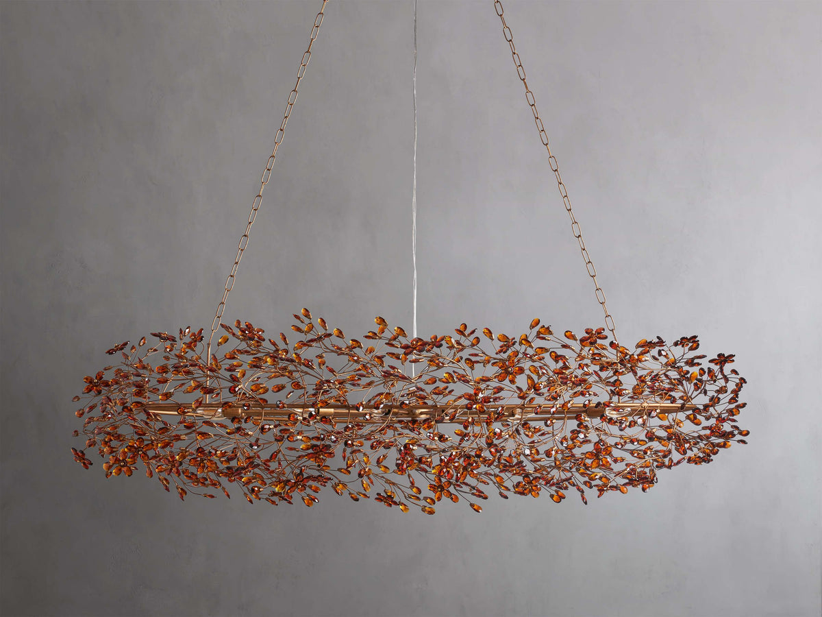 Fiore Sculpted Petals Oval Chandelier