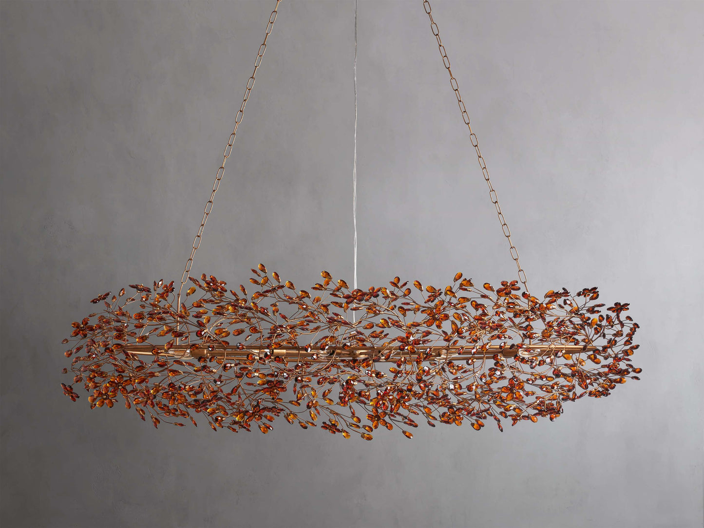 Fiore Sculpted Petals Oval Chandelier