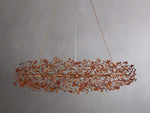 Fiore Sculpted Petals Oval Chandelier